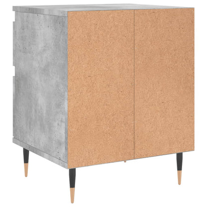 Bedside Cabinet Concrete Grey 40x35x50 cm Engineered Wood