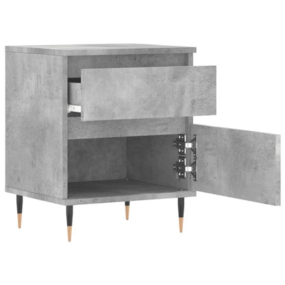 Bedside Cabinets 2 pcs Concrete Grey 40x35x50 cm Engineered Wood