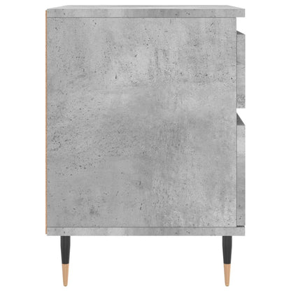 Bedside Cabinets 2 pcs Concrete Grey 40x35x50 cm Engineered Wood