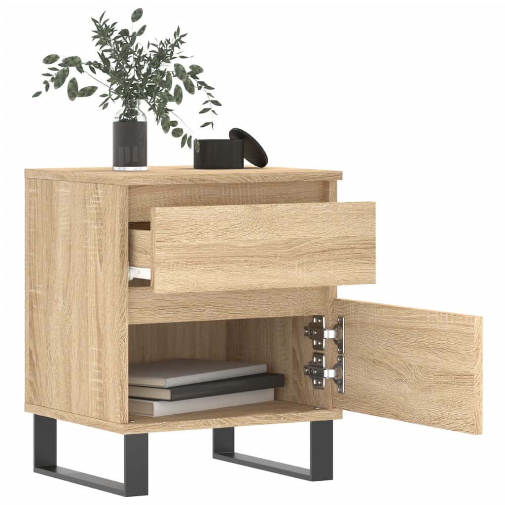 Bedside Cabinet Sonoma Oak 40x35x50 cm Engineered Wood