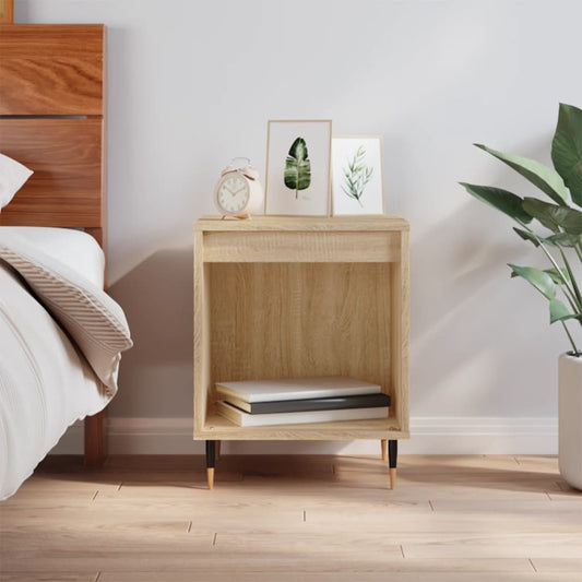 Bedside Cabinet Sonoma Oak 40x35x50 cm Engineered Wood