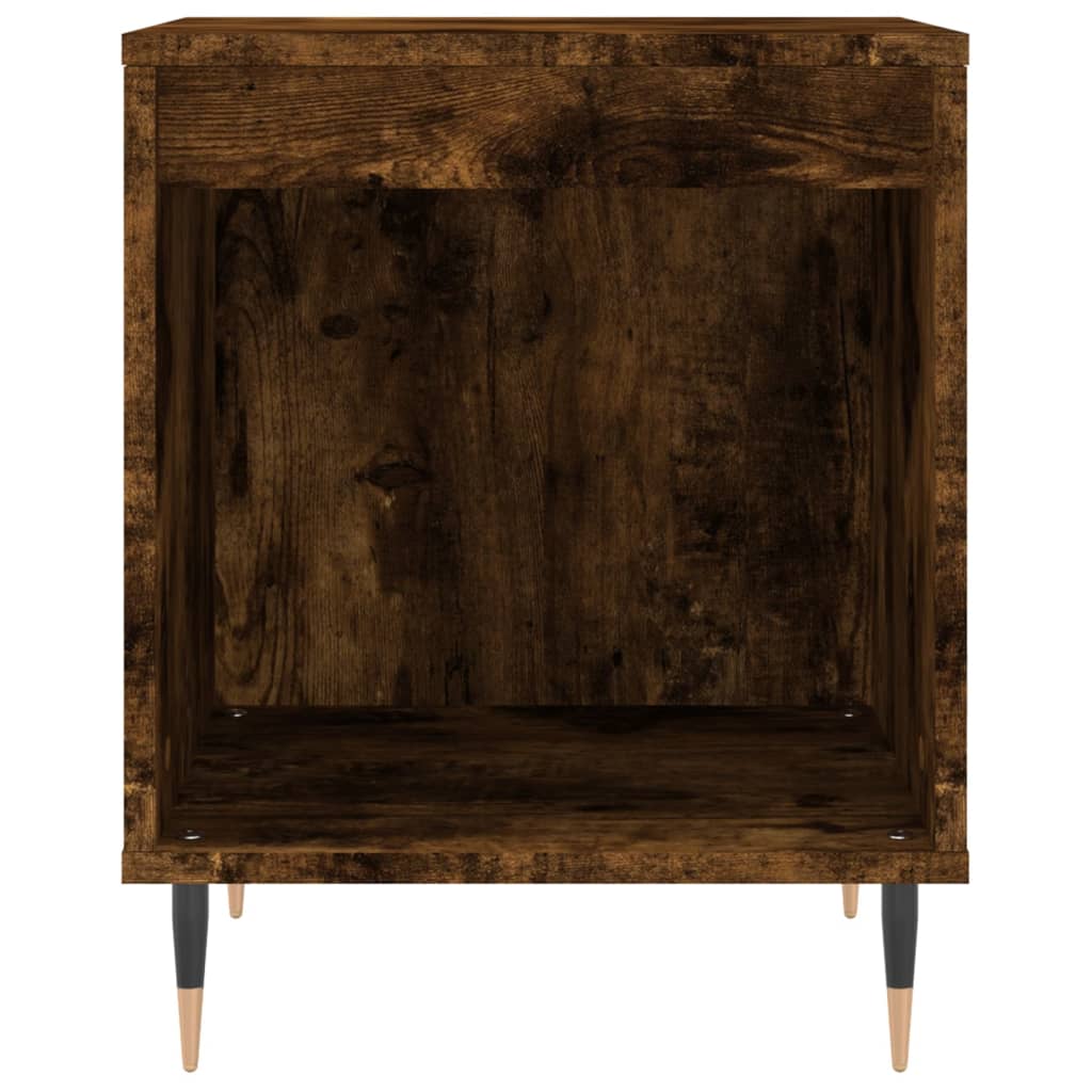 Bedside Cabinet Smoked Oak 40x35x50 cm Engineered Wood