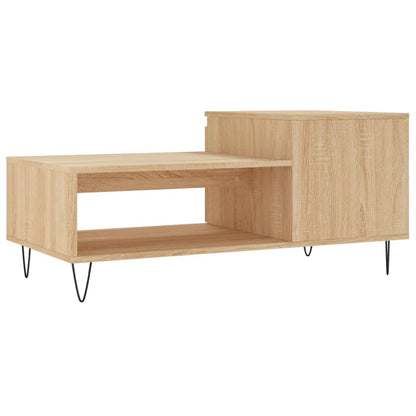 Coffee Table Sonoma Oak 100x50x45 cm Engineered Wood