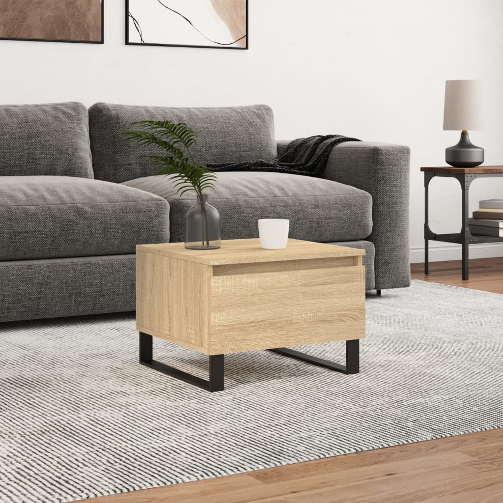 Coffee Table Sonoma Oak 50x46x35 cm Engineered Wood