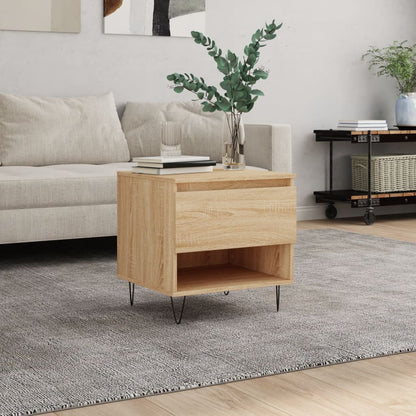 Coffee Table Sonoma Oak 50x46x50 cm Engineered Wood