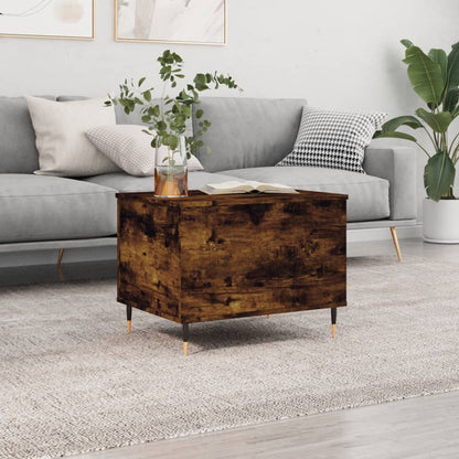 Coffee Table Smoked Oak 60x44.5x45 cm Engineered Wood