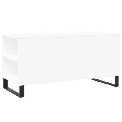 Coffee Table White 102x44.5x50 cm Engineered Wood