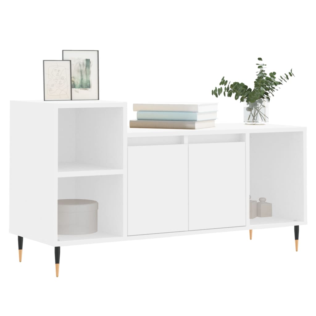 TV Cabinet White 100x35x55 cm Engineered Wood