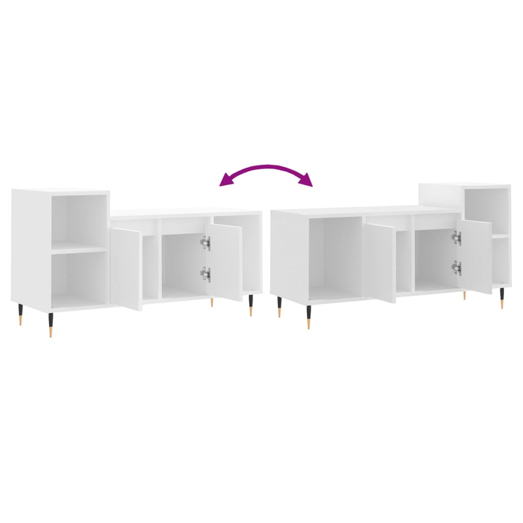 TV Cabinet White 100x35x55 cm Engineered Wood