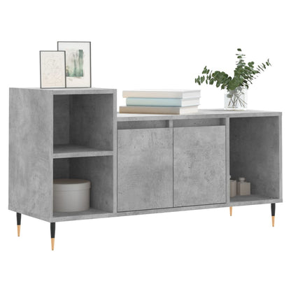 TV Cabinet Concrete Grey 100x35x55 cm Engineered Wood