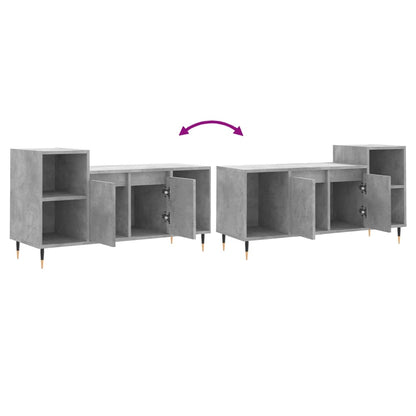 TV Cabinet Concrete Grey 100x35x55 cm Engineered Wood