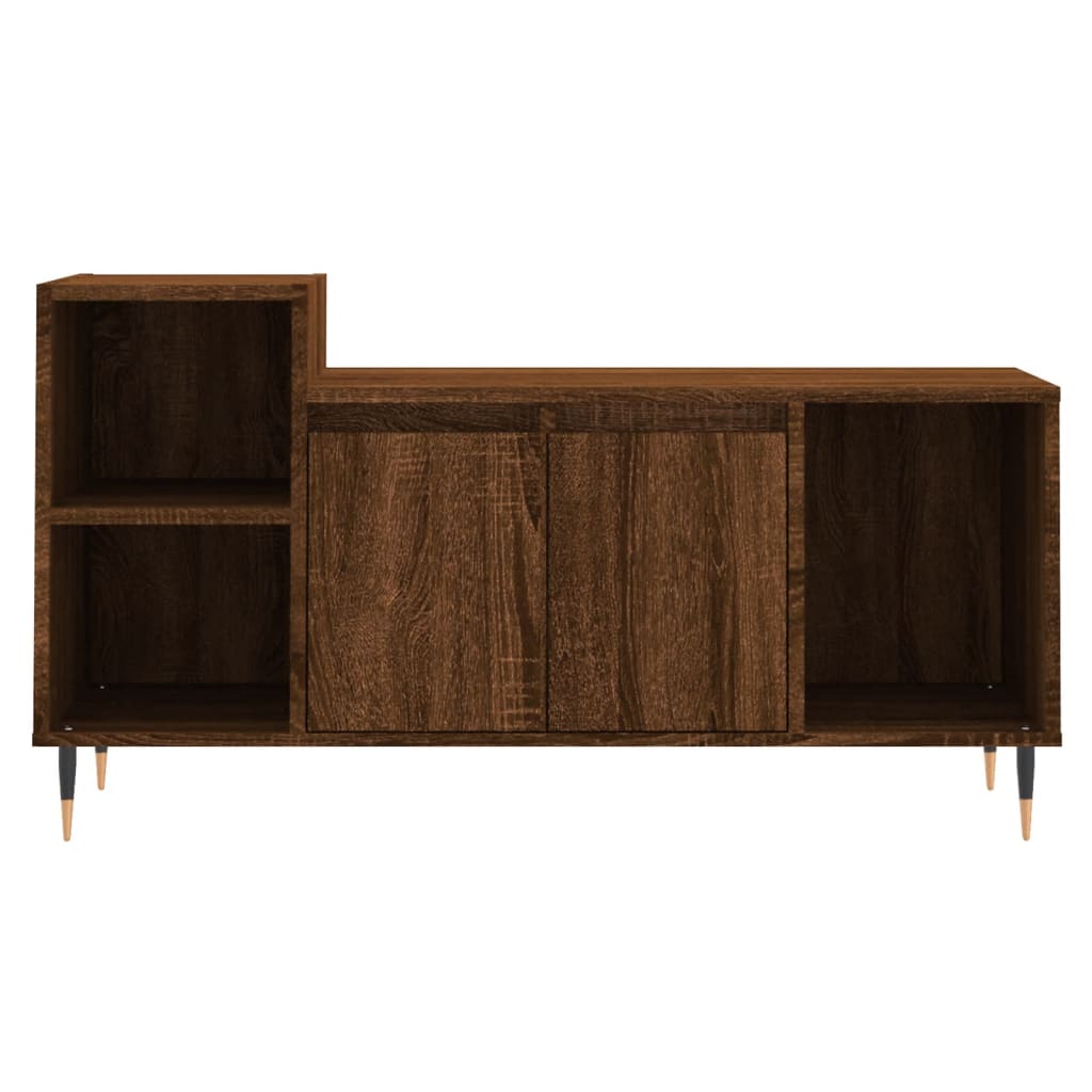 TV Cabinet Brown Oak 100x35x55 cm Engineered Wood