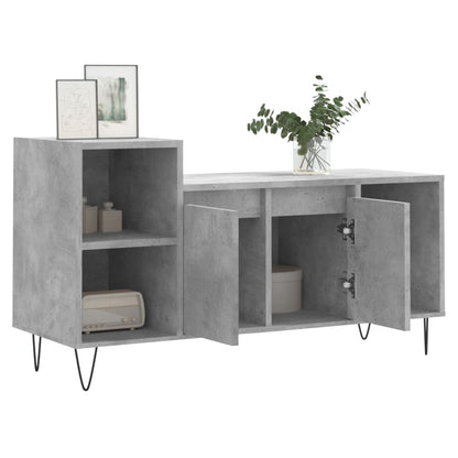 TV Cabinet Concrete Grey 100x35x55 cm Engineered Wood