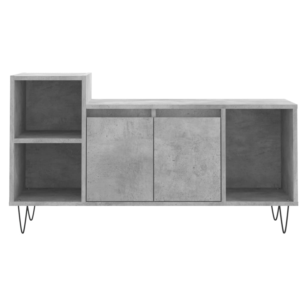 TV Cabinet Concrete Grey 100x35x55 cm Engineered Wood