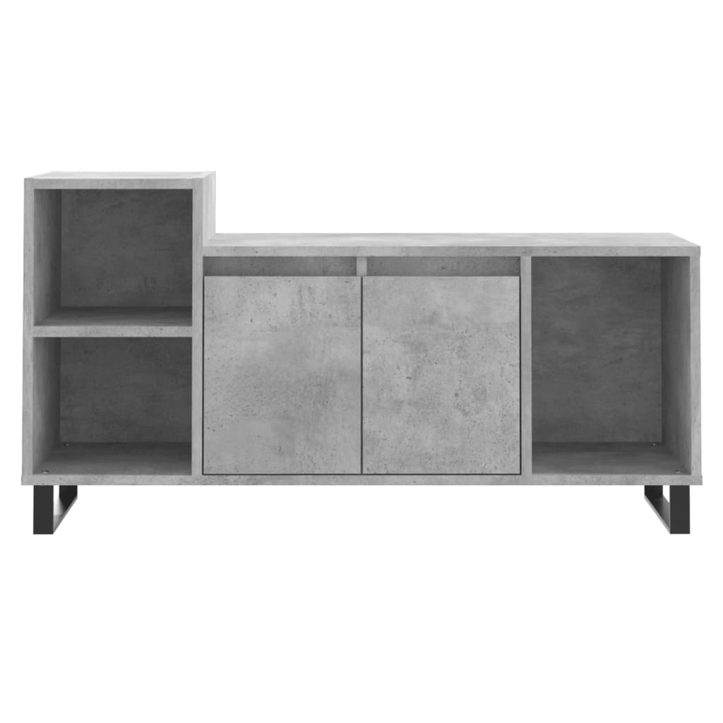 TV Cabinet Concrete Grey 100x35x55 cm Engineered Wood