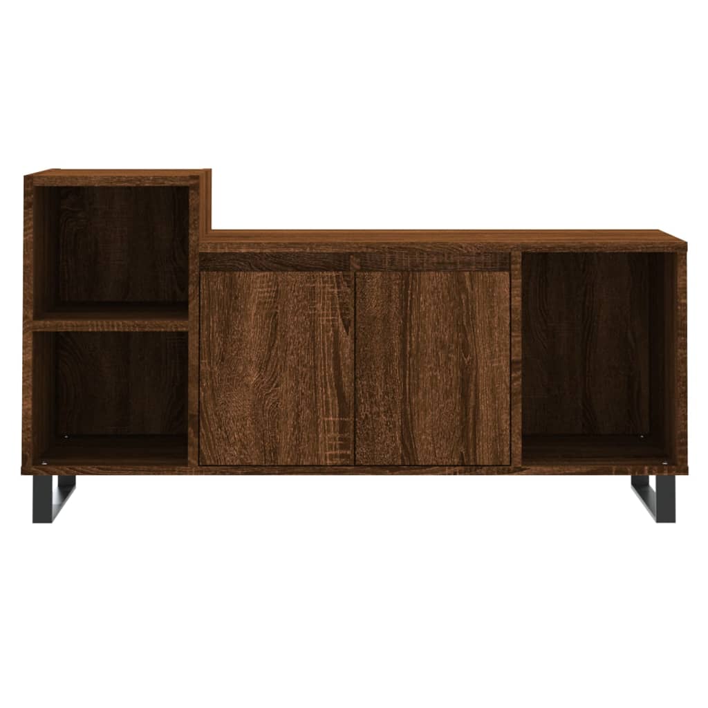 TV Cabinet Brown Oak 100x35x55 cm Engineered Wood