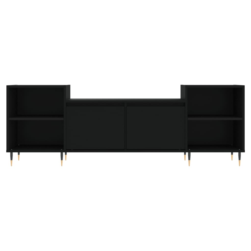 TV Cabinet Black 160x35x55 cm Engineered Wood