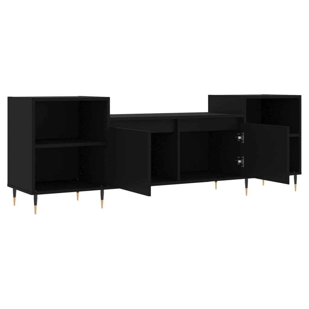 TV Cabinet Black 160x35x55 cm Engineered Wood