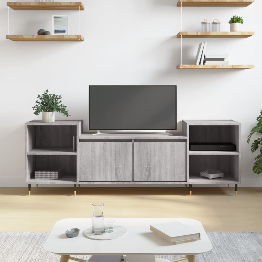 TV Cabinet Grey Sonoma 160x35x55 cm Engineered Wood