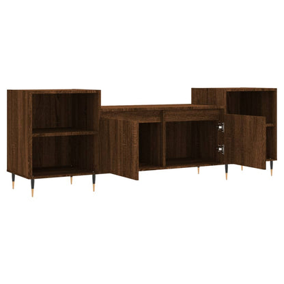 TV Cabinet Brown Oak 160x35x55 cm Engineered Wood