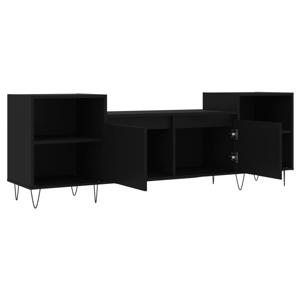 TV Cabinet Black 160x35x55 cm Engineered Wood