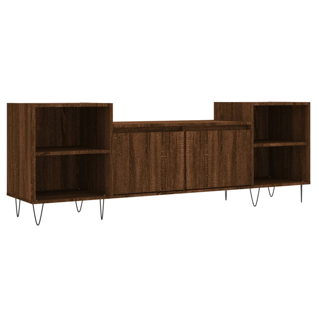 TV Cabinet Brown Oak 160x35x55 cm Engineered Wood