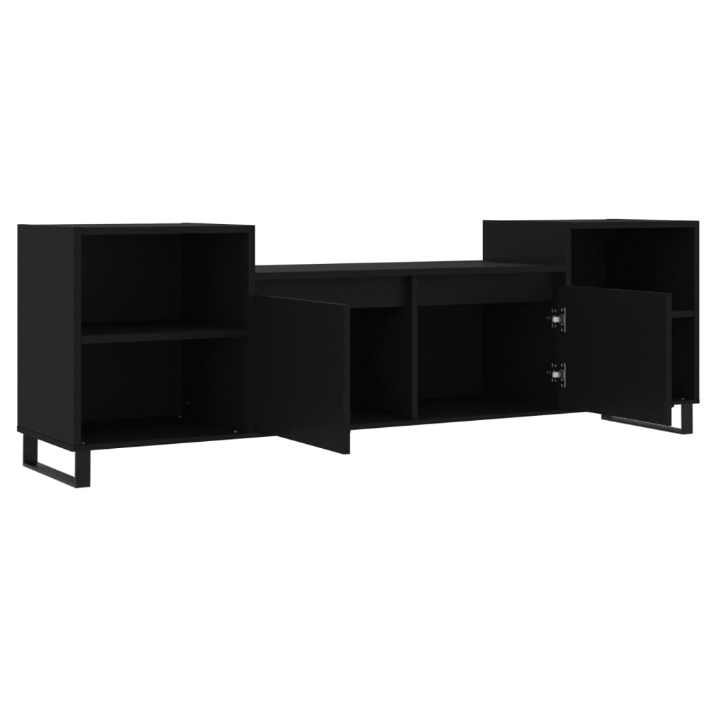 TV Cabinet Black 160x35x55 cm Engineered Wood