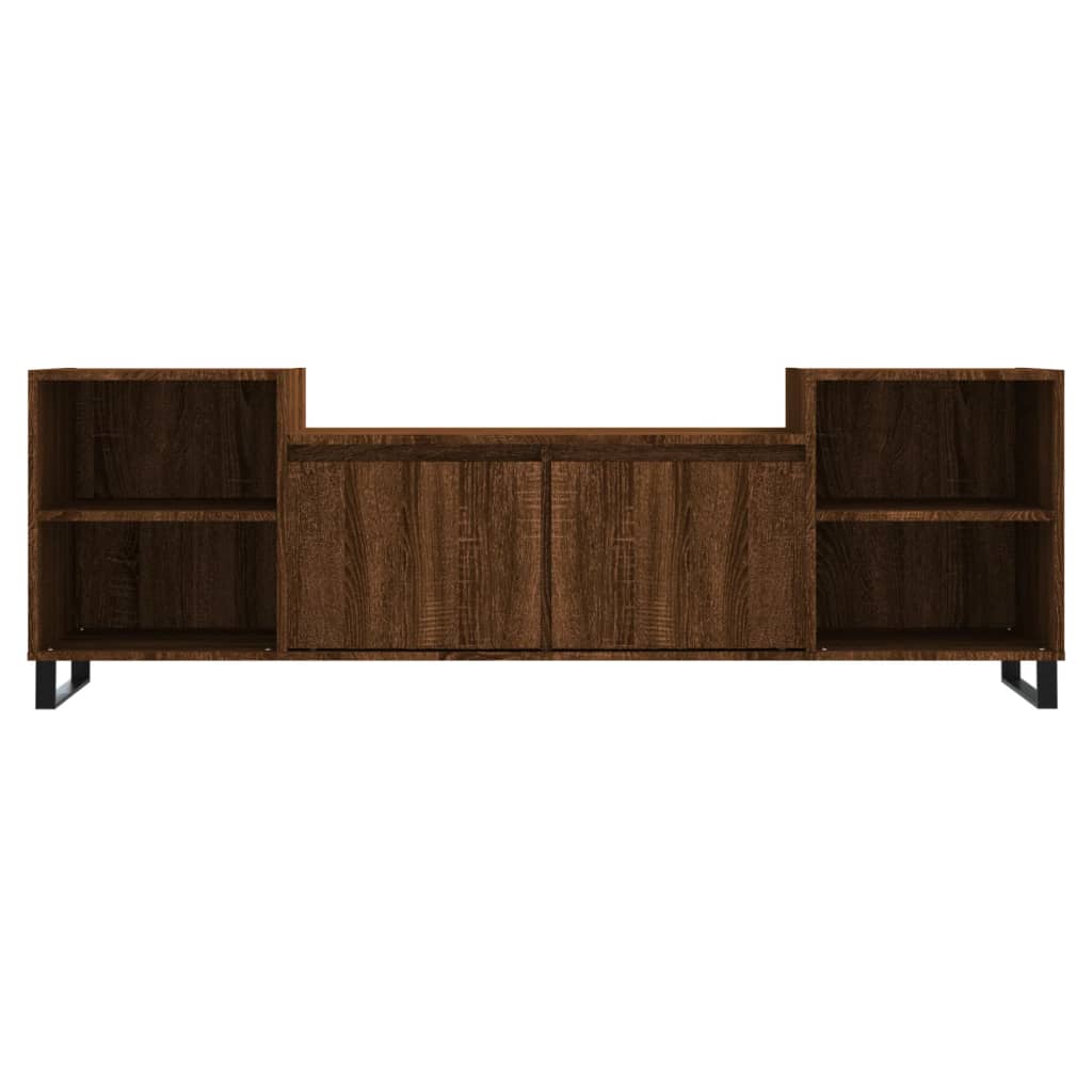 TV Cabinet Brown Oak 160x35x55 cm Engineered Wood