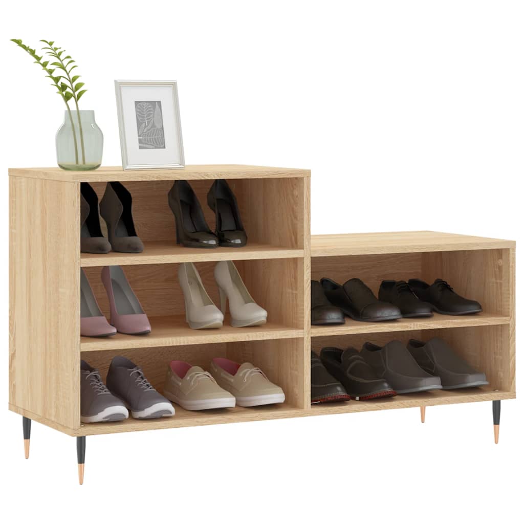 Shoe Cabinet Sonoma Oak 102x36x60 cm Engineered Wood