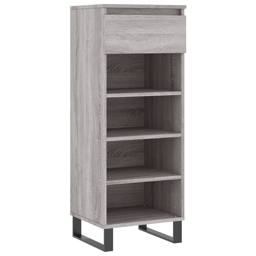 Shoe Cabinet Grey Sonoma 40x36x105 cm Engineered Wood