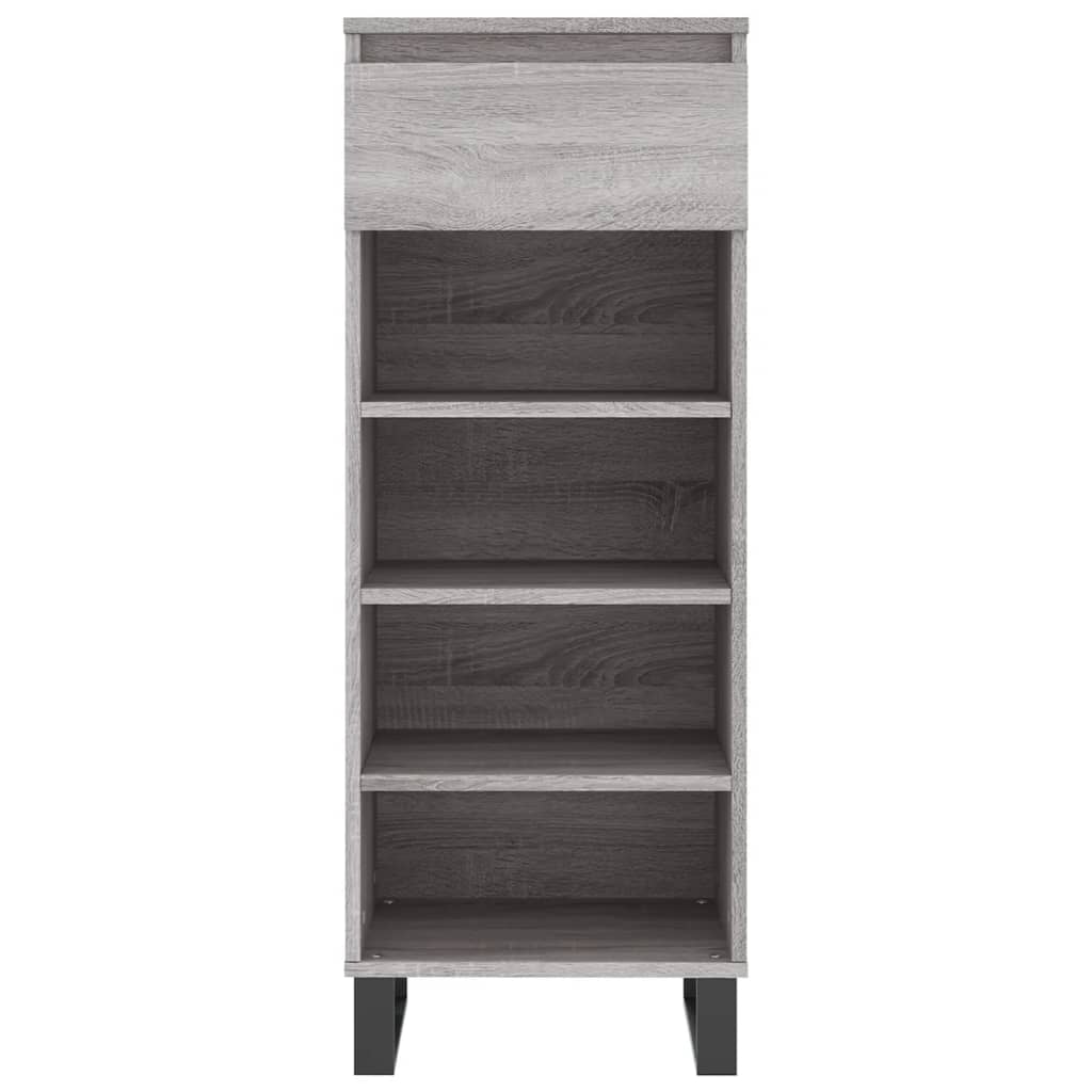 Shoe Cabinet Grey Sonoma 40x36x105 cm Engineered Wood