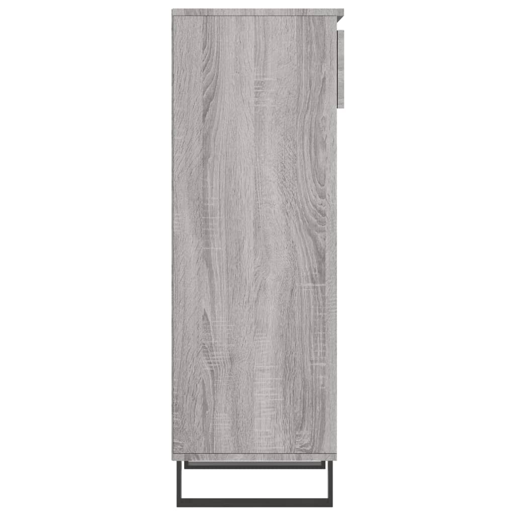 Shoe Cabinet Grey Sonoma 40x36x105 cm Engineered Wood