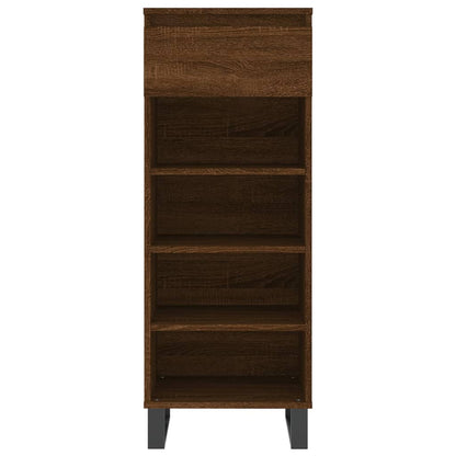 Shoe Cabinet Brown Oak 40x36x105 cm Engineered Wood