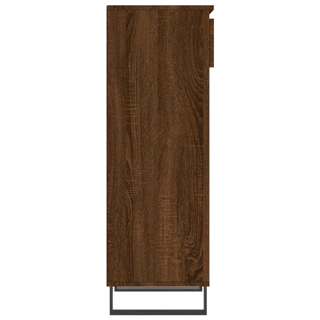 Shoe Cabinet Brown Oak 40x36x105 cm Engineered Wood