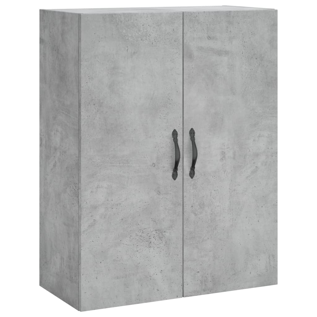 Wall Mounted Cabinet Concrete Grey 69.5x34x90 cm Engineered Wood