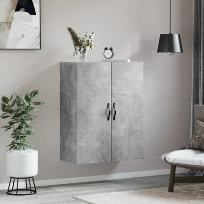 Wall Mounted Cabinet Concrete Grey 69.5x34x90 cm Engineered Wood