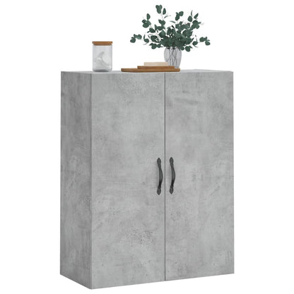 Wall Mounted Cabinet Concrete Grey 69.5x34x90 cm Engineered Wood