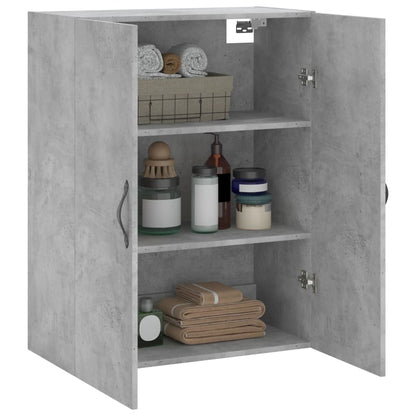 Wall Mounted Cabinet Concrete Grey 69.5x34x90 cm Engineered Wood