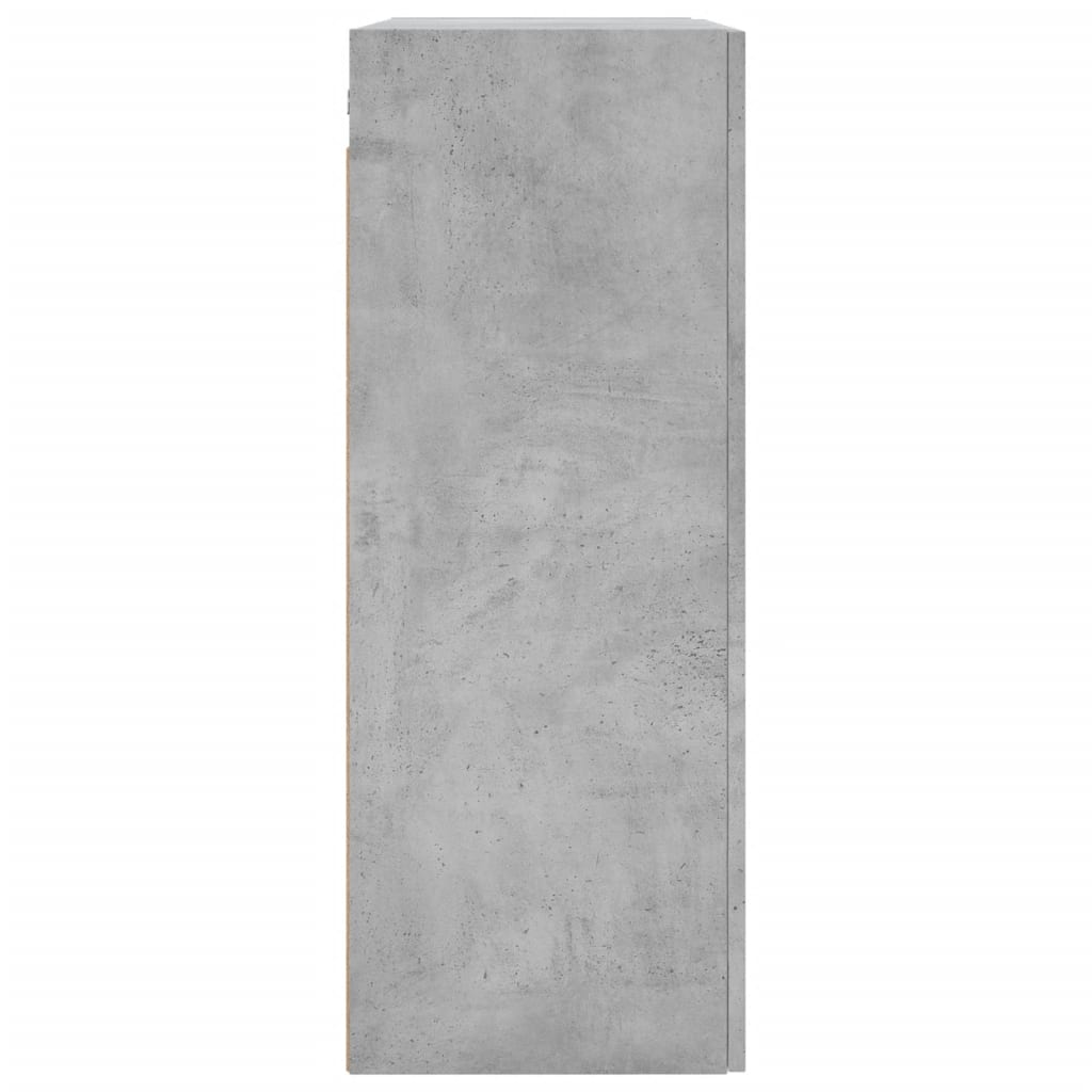 Wall Mounted Cabinet Concrete Grey 69.5x34x90 cm Engineered Wood