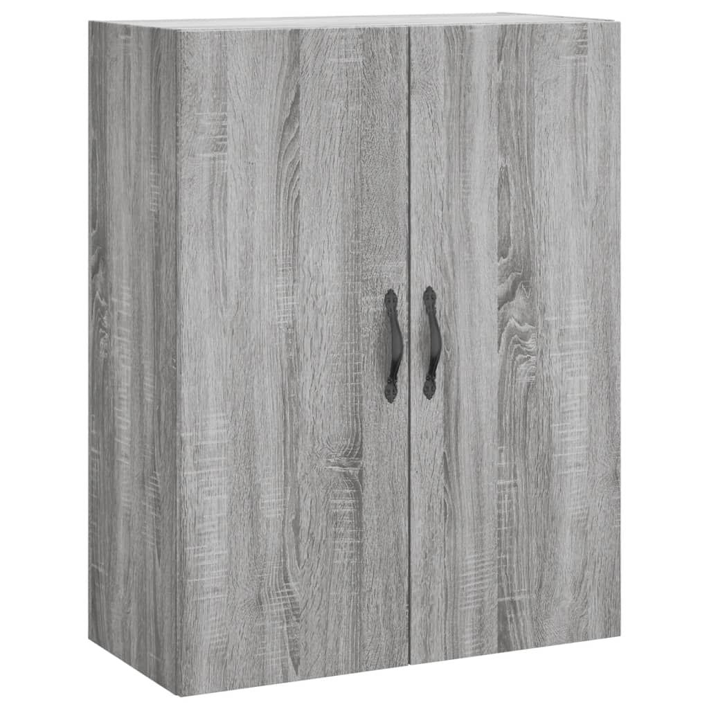 Wall Mounted Cabinet Grey Sonoma 69.5x34x90 cm Engineered Wood