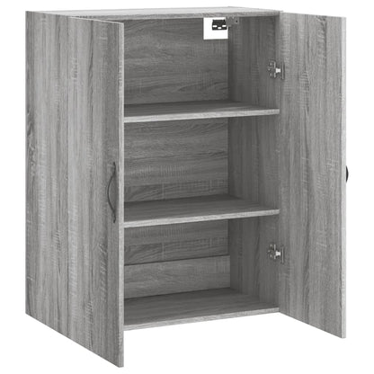 Wall Mounted Cabinet Grey Sonoma 69.5x34x90 cm Engineered Wood