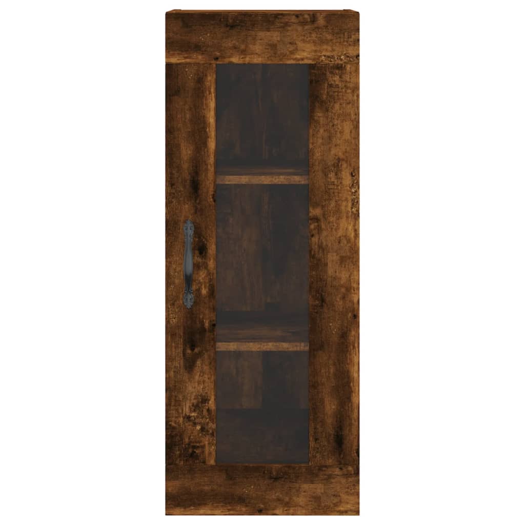 Wall Mounted Cabinet Smoked Oak 34.5x34x90 cm