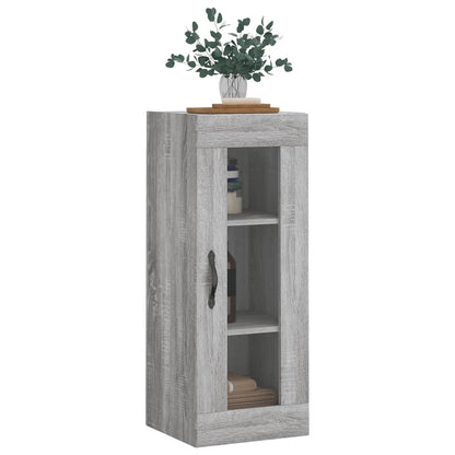 Wall Mounted Cabinet Grey Sonoma 34.5x34x90 cm