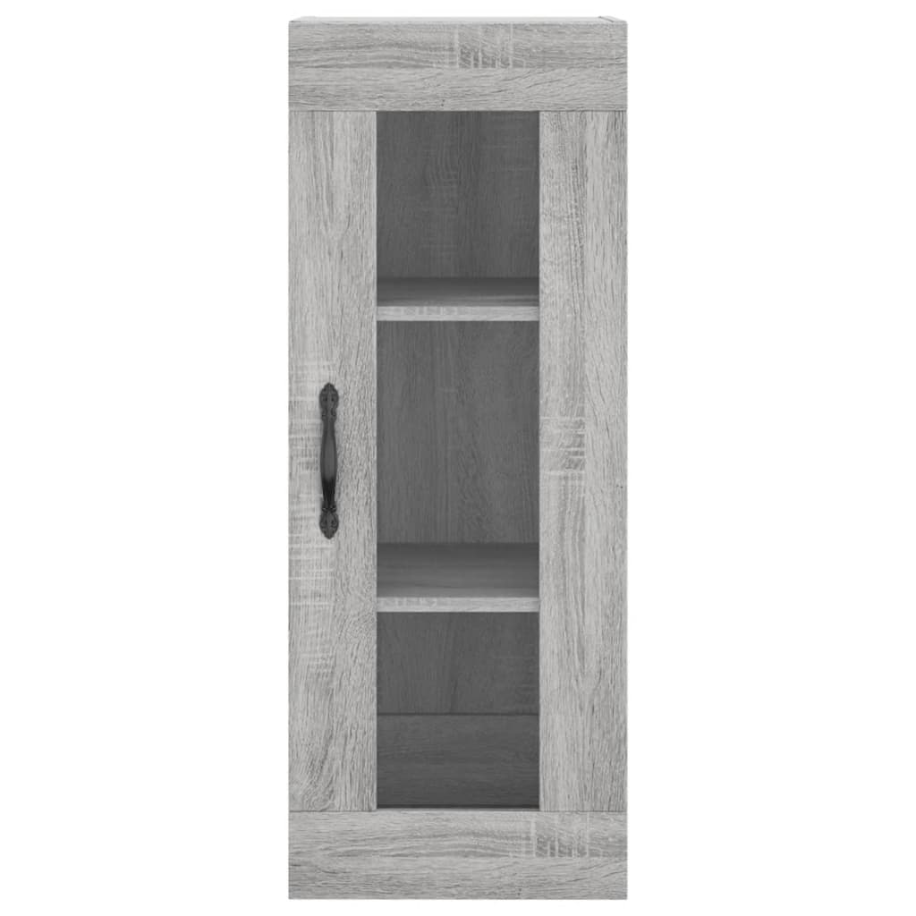 Wall Mounted Cabinet Grey Sonoma 34.5x34x90 cm