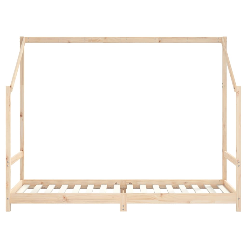 Kids Bed Frame 90x200 cm Solid Wood Pine