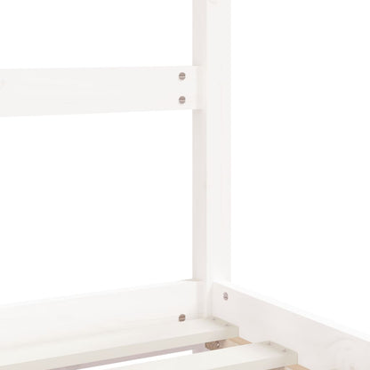 Kids Bed Frame White 80x160 cm Solid Wood Pine