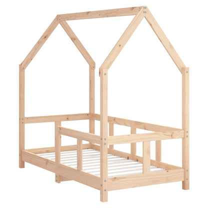 Kids Bed Frame 70x140 cm Solid Wood Pine