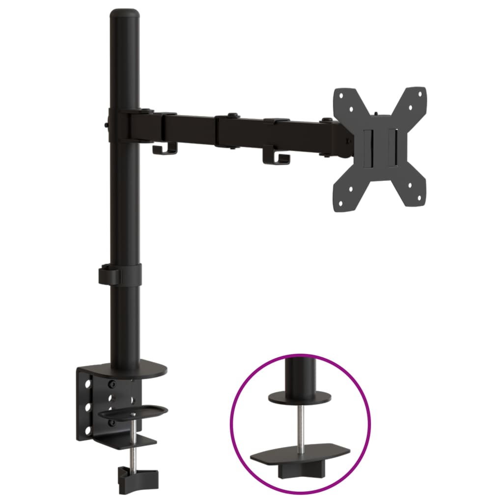 Monitor Mount Black Steel VESA 75/100 mm