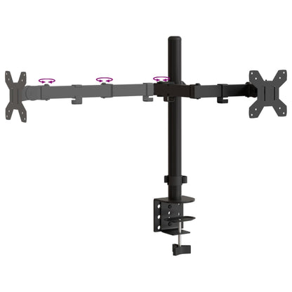 Monitor Mount Black Steel VESA 75/100 mm