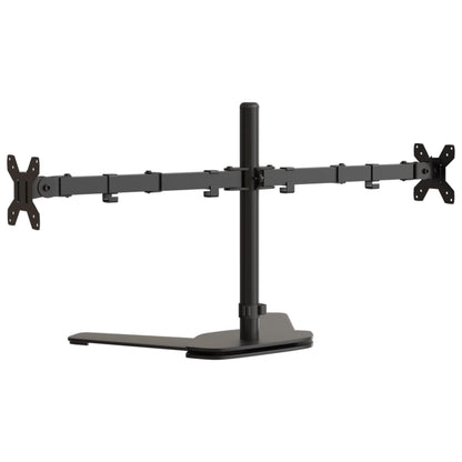 Dual Monitor Stand Black Steel VESA 75/100 mm